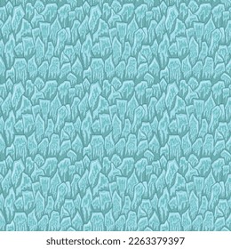 Textura del juego de dibujos animados, patrón sin soldadura de la superficie del hielo. Paredes de activos de juego y fondo del entorno.