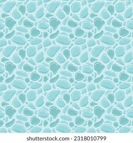 Cartoon game texture, ice surface seamless pattern. Game asset walls and environment background.