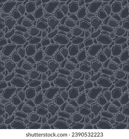 Cartoon game texture, rocks, dirt and ground surface seamless pattern. Game asset wall and environment background.