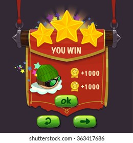 Cartoon game user interface