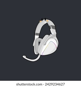 cartoon gaming headset ready to sit on your head
