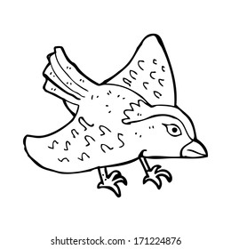 pájaro del jardín de dibujos animados
