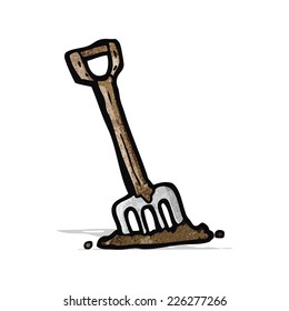 cartoon garden fork