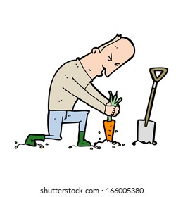 cartoon gardener