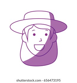 cartoon gardener icon