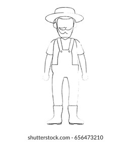 cartoon gardener icon