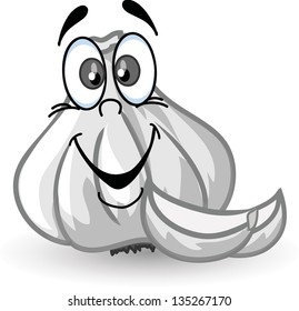 Cartoon garlic