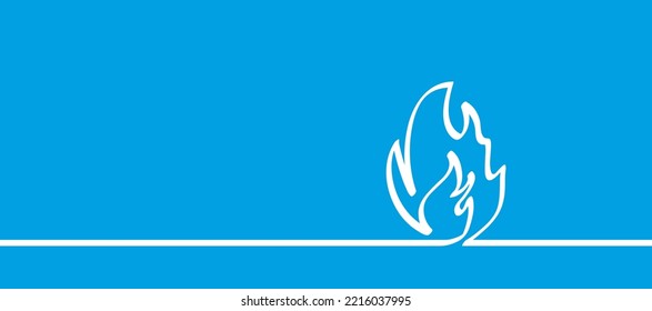 Cartoon gas burner flame line pattern. Fire logo or symbol. Business concept. Vector flames icon or symbol. Burn, ablaze logo. Drawing flaming line. gas tap closed, Climate crisis. 