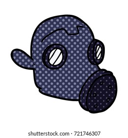 cartoon gas mask