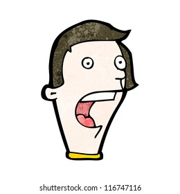 cartoon gasping man