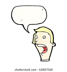 cartoon gasping man