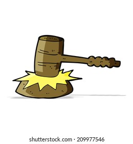 tira de gavel de dibujos animados