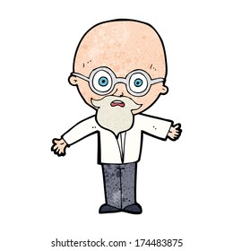 científico del genio del dibujo animado