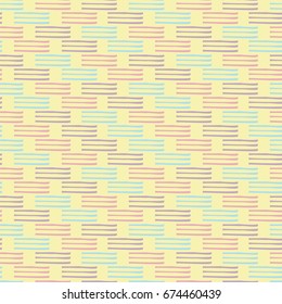 Cartoon geometric hand drawn pattern seamless.  abstract Colorful background with stripes Vector illustration for  greeting card, poster, print