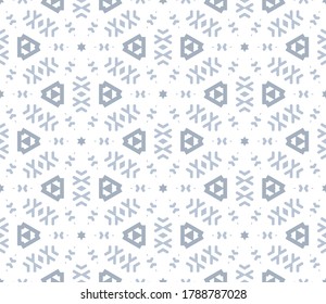 Cartoon geometric linear seamless pattern. Fantasy oriental mosaic background with different geo shapes. Arabesque tile wrapping paper. Vector illustration.      