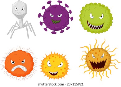 Cartoon Germ Colony Stock Vector (Royalty Free) 237115921 | Shutterstock