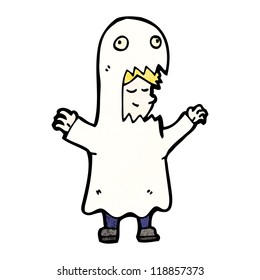 disfraz fantasma de caricatura