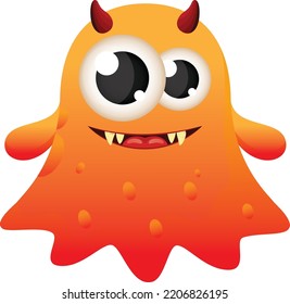 Cartoon Ghost Illustration Happy Vector