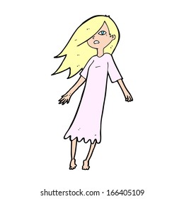 cartoon ghost like girl