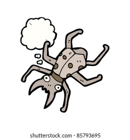 cartoon giant bug