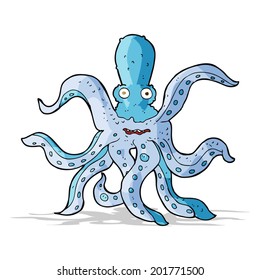cartoon giant octopus