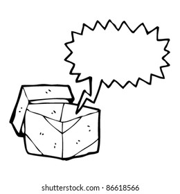 caja de regalo de dibujos animados