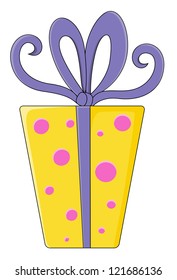 Cartoon Gift Box - Christmas Vector Illustration
