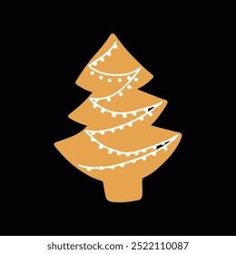 cartoon ginger bread cookies design element