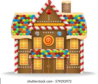 Cartoon Gingerbread House