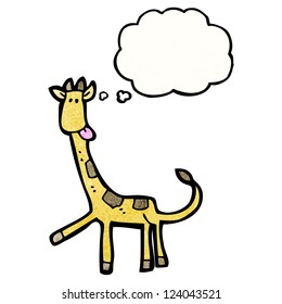 girafa de dibujos animados