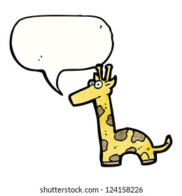 girafa de dibujos animados