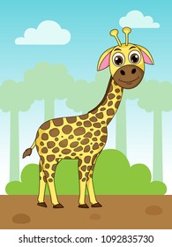 Cartoon Giraffe Design