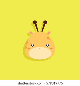 Cartoon Giraffe face