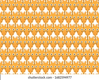 
Cartoon Giraffe Head Seamless Pattern
