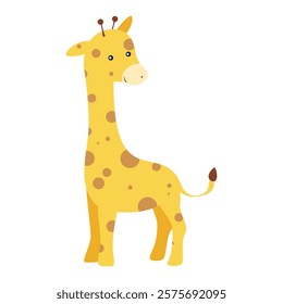 Cartoon Giraffe illustration vector icon