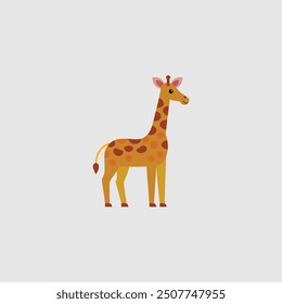 cartoon Giraffe logo vector illustation
