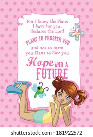 cartoon girl