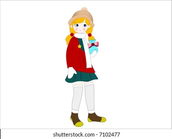 cartoon girl