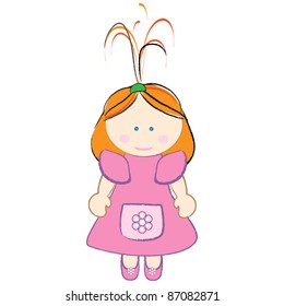 Cartoon girl