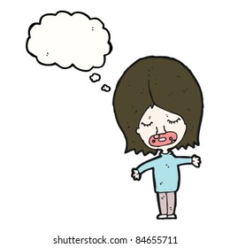 cartoon girl with big lips
