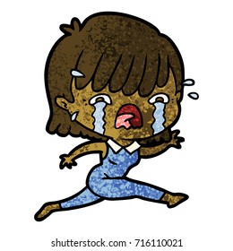 cartoon girl crying