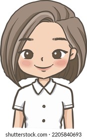 cartoon girl cute kawaii anime chibi anime illustration clip art character