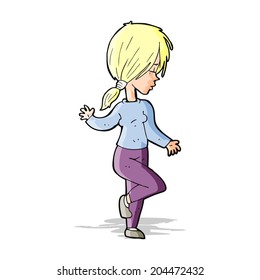 Cartoon-Girl-Tanz