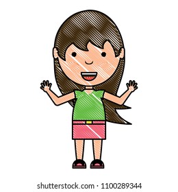 Cartoon girl design