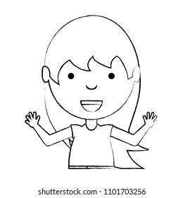 Cartoon girl design