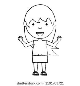 Cartoon girl design
