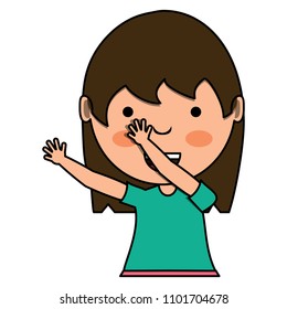 Cartoon girl design