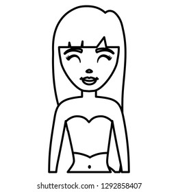 Cartoon girl design 