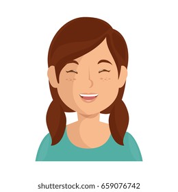 cartoon girl icon
