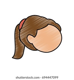 cartoon girl icon
